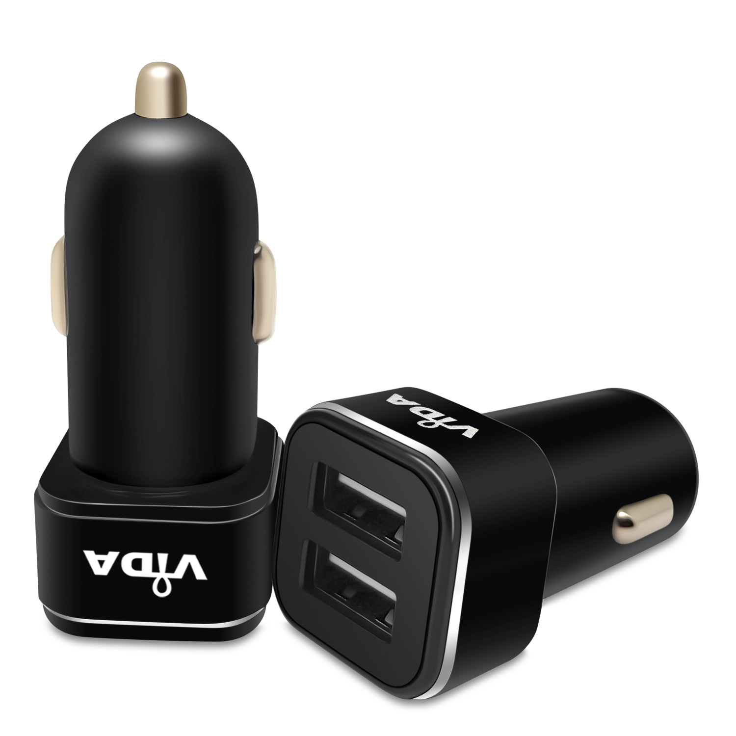 Dual USB in Car Charger Power Adapter 12-24V For Prestigio MultiPhone 5300 Duo